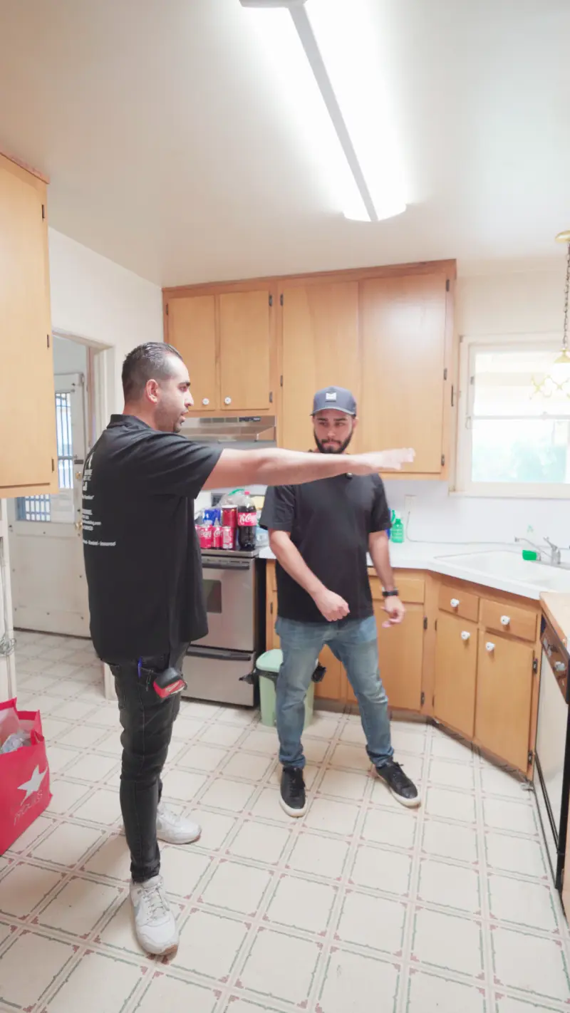 Talking through the kitchen layout